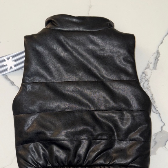 Splendid Black Puffer Vest - Picture 3 of 3